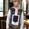 Shirt with traditional fabric